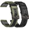 Olytop 2 Pack 22mm Rugged Watch Bands for Garmin Instinct / Instinct 2 Solar, Military Fabric Sports Wristband Replacement Watch Strap Men Women for Garmin Instinct 2 Tactical/Esports/Tide, 2 view 1