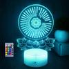 Jinnwell 3D Buddha Night Light Lamp Illusion 16 Color Changing Remote Table Desk Decoration Lamps Acrylic Flat ABS Base USB Cable Birthday Gift Toys view 1