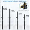 Vondynote Set of 2 Speaker Poles for Subwoofer Height Adjustable Fit M20 Threaded Mount and 35mm Mount Speaker Extender with Carry Bag view 4