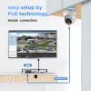 PANOOB 8MP PoE Camera Systems, 4X 4K/8MP Wired Security IP Dome Cameras with Person Vehicle Detection, Built-in Mic, Smart Dual Lights Full Color Night Vision, 4K 8CH NVR 2TB HDD, PD93BA0408-8MD view 2
