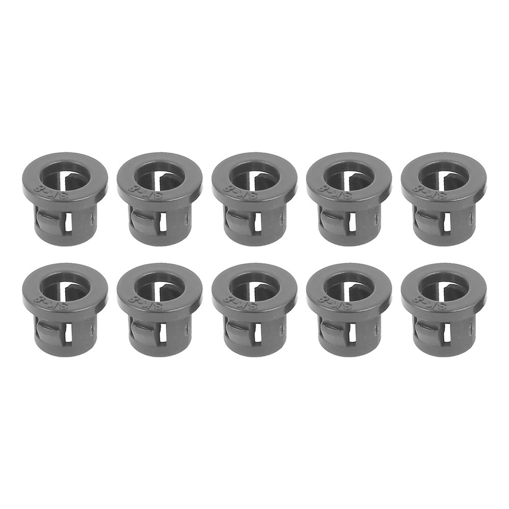 Rebower 200Pcs Cable Snap Bushing Snap in Cable Hose Bushing Plastic 8mm