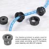 Rebower 200Pcs Cable Snap Bushing Snap in Cable Hose Bushing Plastic 8mm view 3