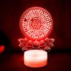 Jinnwell 3D Buddha Night Light Lamp Illusion 16 Color Changing Remote Table Desk Decoration Lamps Acrylic Flat ABS Base USB Cable Birthday Gift Toys view 4