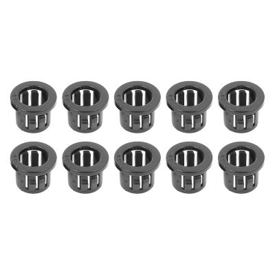 Rebower 50Pcs Cable Snap Bushing Snap in Cable Hose Bushing Plastic 10mm