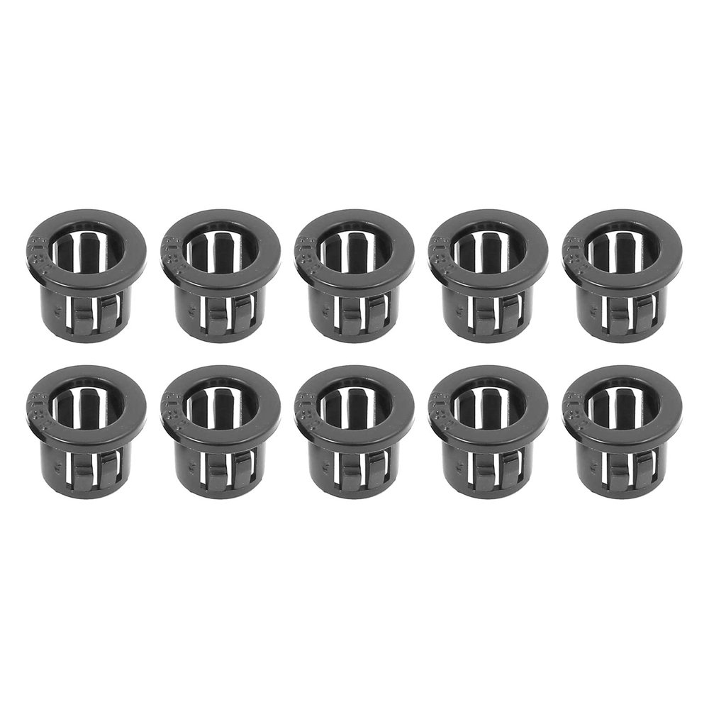 Rebower 50Pcs Cable Snap Bushing Snap in Cable Hose Bushing Plastic 10mm