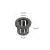 Rebower 50Pcs Cable Snap Bushing Snap in Cable Hose Bushing Plastic 10mm view 2