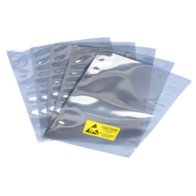 Rebower Anti Static Bags ESD Shielding Bags Reusable with Labels, [for Electronic Device GPU Hard Drive SSD HDD Motherboard] - 4x6inch/25pcs