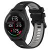 Fit for Garmin Forerunner 265S 255S Watch Bands, 18mm Quick Release Durable Silicone Replacement Bands Wristbands Straps Bracelet Fit for Garmin Vivoactive 4S/Vivomove 3S/Venu 2S (Black&Gray) view 1