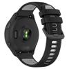 Fit for Garmin Forerunner 265S 255S Watch Bands, 18mm Quick Release Durable Silicone Replacement Bands Wristbands Straps Bracelet Fit for Garmin Vivoactive 4S/Vivomove 3S/Venu 2S (Black&Gray) view 2