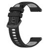 Fit for Garmin Forerunner 265S 255S Watch Bands, 18mm Quick Release Durable Silicone Replacement Bands Wristbands Straps Bracelet Fit for Garmin Vivoactive 4S/Vivomove 3S/Venu 2S (Black&Gray) view 3