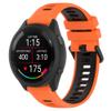 Fit for Garmin Forerunner 265S 255S Watch Bands, 18mm Quick Release Durable Silicone Replacement Bands Wristbands Straps Bracelet Fit for Garmin Vivoactive 4S/Vivomove 3S/Venu 2S (Orange&Black) view 1