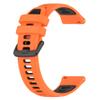 Fit for Garmin Forerunner 265S 255S Watch Bands, 18mm Quick Release Durable Silicone Replacement Bands Wristbands Straps Bracelet Fit for Garmin Vivoactive 4S/Vivomove 3S/Venu 2S (Orange&Black) view 3