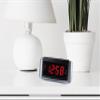 HANNLOMAX HX-117CR Alarm Clock, PLL AM/FM Radio, 1.2" Red LED Display, Dual Alarm, Wake Up to Radio or Buzzer (Grey) view 3