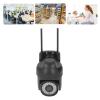 Eujgoov 2MP Outdoor Smart Camera 1920x1080 Camera 2.4 5GHz 90 Swivelling Camera 350 Viewing Angle and Remote Monitoring for Security (US Plug) view 2