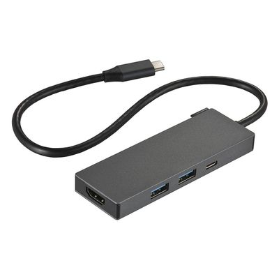 Ohm (OHM) Electric PCGEAR USB Hub Type-C Connector HDMI Output Port 2 USB Port Type-C Port Conversion Adapter Multi-Docking Adapter PC-SHMPC11-H 01-3108