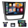 Car Radio for Mercedes Benz E Class W211 E200 CLS W219 2002-2009, [2G+64G] 9 inch Android 13 Touch Screen Car Stereo, Carplay/Android Auto/Bluetooth/WiFi +AHD Backup Camera+MIC view 1