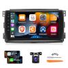 [2G+64G] Car Radio for Mercedes Benz Smart Fortwo 2005-2010, 9 inch Android 13 Touch Screen Stereo, Carplay/Android Auto/WiFi/1080P/SWC/Bluetooth/Mirror Link+AHD Backup Camera+MIC view 1