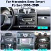 [2G+64G] Car Radio for Mercedes Benz Smart Fortwo 2005-2010, 9 inch Android 13 Touch Screen Stereo, Carplay/Android Auto/WiFi/1080P/SWC/Bluetooth/Mirror Link+AHD Backup Camera+MIC view 2