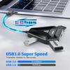 Gaming USB hub with HDMI Adapter, USB C HUB with USBA 3.0 Splitter Data Ports & SD/TF Card Reader,Support Extended Display for MacBook Pro, Monitor 4K HDMI Hub for Laptops (4K@30HZ Black) view 3