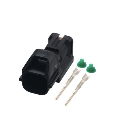 Hengliang Store 2 Sets 2 Pin Automotive Reversing Radar Probe Sensor Connector Waterproof Cable Electrical Socket Male Female Plug 7283-8720-30 ( Color : Follow me cheaper , Size : 2 set of male )