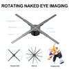3D Hologram fan,62cm Hologram fan 2000*1444PX Resolution 722pcs HD LED Beads - Holographic Video Advertising Projector Support APP+Bluetooth Audio+WIFI (24.4inch 16G) view 2