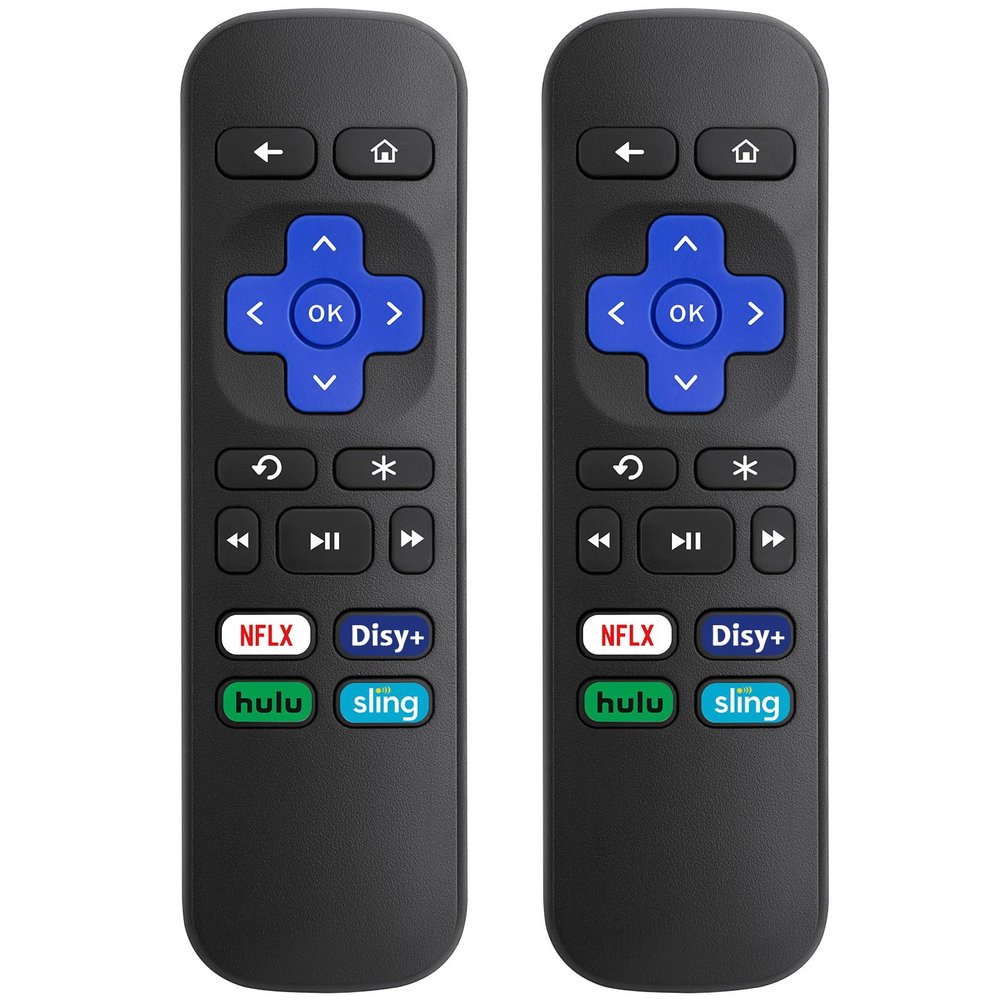 (2 Pack) Replacement Remote Control for Roku Express, for Roku Premiere, for Roku Box, for Roku Player, for Roku 1 2 3 4 -NOT for Stick or TV