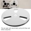 1/4 7 Inch Metal Reel Nab Hinged Box, Universal 1/4 Studio Mastering Tape Takeup Reel with 3 Hole Wind Holes, Empty Tape Reel for Open Reel Deck (Silver) view 3