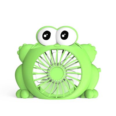 Creative Cartoon Small Desktop Fan USB Charging Small Fan Student Children Portable Fan 555-3frogfan