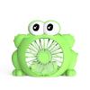 Creative Cartoon Small Desktop Fan USB Charging Small Fan Student Children Portable Fan 555-3frogfan view 1