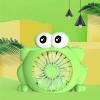 Creative Cartoon Small Desktop Fan USB Charging Small Fan Student Children Portable Fan 555-3frogfan view 2