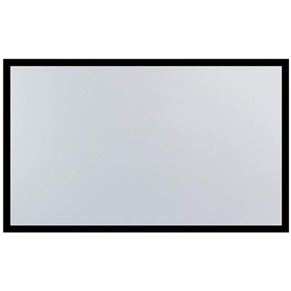 130 inch Diagonal Projector Screen Aluminum Fixed Frame 16:9 Outdoor Movie Projector Screen 4K HD Wall Mounted Projection Screen for Home Theater Camping Indoor Movie Video