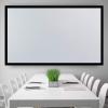 130 inch Diagonal Projector Screen Aluminum Fixed Frame 16:9 Outdoor Movie Projector Screen 4K HD Wall Mounted Projection Screen for Home Theater Camping Indoor Movie Video view 4