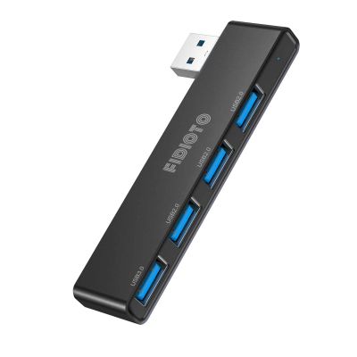 USB Hub, Fidioto 4 Port USB Adapter(1 * 3.0 Port, 3 * 2.0 Ports), Networking Hub for Laptop, iMac Pro, MacBook Air, Mac mini/Pro, Surface Pro, Notebook PC, USB Flash Drives and Mobile HDD Etc