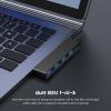 USB Hub, Fidioto 4 Port USB Adapter(1 * 3.0 Port, 3 * 2.0 Ports), Networking Hub for Laptop, iMac Pro, MacBook Air, Mac mini/Pro, Surface Pro, Notebook PC, USB Flash Drives and Mobile HDD Etc view 2