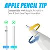 Ailun for iPad Pro 12.9 Inch Paper Textured Screen Protector 2Pack and 4 Pack Apple Pencil Tips Replacement,Compatible with Apple Pencil 1st Gen and 2nd Gen view 3