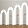 Aerdce Ruby Pink Open Arch Backdrop Stand Cover for Birthday Party U-Shaped Stretchy Double-Sided Open Arch Backdrop Covers Baby Shower Wedding Decor Supplies view 4