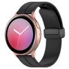 Waekethy Band for Garmin Venu/Venu sq/Venu sq2/Venu 2 plus, 20mm Watch Strap with Folding Clasp Silicone Replacement Wristband Compatible with Vivoactive 3/Approach S40/Forerunner 245 (Black+white) view 2