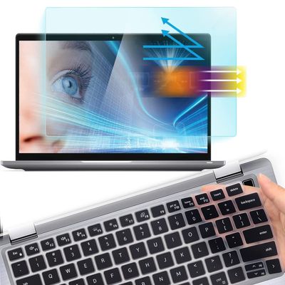 Anti Blue Light Anti Glare Screen Protector and Keyboard Cover for Dell Latitude 14 7430 7420 7410 5431,Dell Latitude 5430 5431 5440 5420