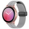Waekethy Band for Garmin Venu/Venu sq/Venu sq2/Venu 2 plus, 20mm Watch Strap with Folding Clasp Silicone Replacement Wristband Compatible with Vivoactive 3/Approach S40/Forerunner 245 (Pink+grey) view 2