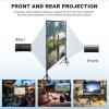 180 inch Projector Screen with Stand,HUANYINGBJB Outside Projection Screen, Portable 16:9 4K HD Rear Front Movie Screen with Carry Bag for Theater Backyard Movie Night,Cinema School, Churches,Parties view 4