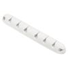 MECCANIXITY Cable Clips Cord Organizer for Desk, 8 Slots Silicone Adhesive Cord Holders Organizer Cable Management for USB Charging Cable, White view 1