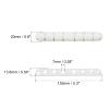 MECCANIXITY Cable Clips Cord Organizer for Desk, 8 Slots Silicone Adhesive Cord Holders Organizer Cable Management for USB Charging Cable, White view 2
