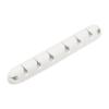 MECCANIXITY Cable Clips Cord Organizer for Desk, 8 Slots Silicone Adhesive Cord Holders Organizer Cable Management for USB Charging Cable, White view 3