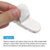 MECCANIXITY Cable Clips Cord Organizer for Desk, 8 Slots Silicone Adhesive Cord Holders Organizer Cable Management for USB Charging Cable, White view 4