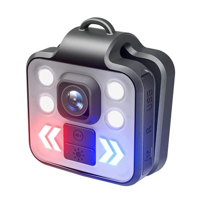 ASHATA 1080P Body Worn Camera, Wearable Action Camera with Adjustable LED for Car, Office, Home, Sports
