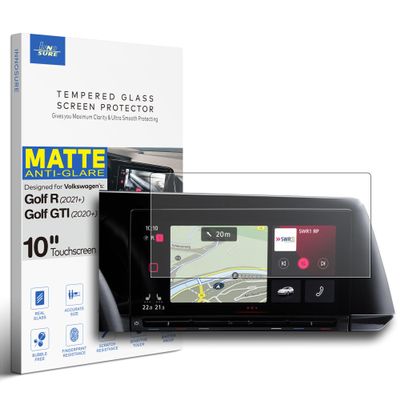 INNOSURE Golf AG Glass Screen Protector Designed for VW Volkswagen Golf R (2021-2023), Golf GTI (2020-2023) 10 Inch Touchscreen Golf Screen Protecting Accessories Anti Glare (Matte)