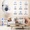 EDSACE 5G Light Bulb Security Camera WiFi Dual Band,360 Degree 1080P Wireless Indoor Full Color,Smart Dome Camera with Auto Tracking, Light Socket Surveillance PTZ Camera view 2