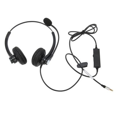 ciciglow Computer Headset with Microphone, Wired Business Headset, with Noise Cancelling Function, Call Center for Office, Classroom, Home (Single 3.5mm Interface)