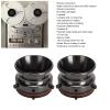 1 Pair Nab Hub Adapters, 10in Reel to Reel Tape Recorders Nab Reel Hub Adapters for Studer, for Akai, for Teac Aluminium Nab Hub Device (Grey) view 2