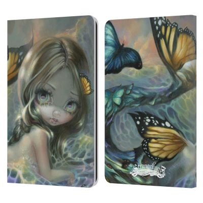 Head Case Designs Officially Licensed Strangeling Butterfly Tail Mermaid Leather Wallet Case Compatible with Kindle Paperwhite 1/2 / 3
